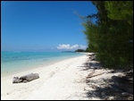 La plage devant le lodge