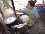 Fabrication des nouilles de riz