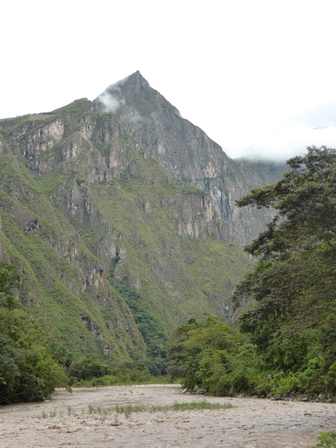 Au pied du Machu Picchu