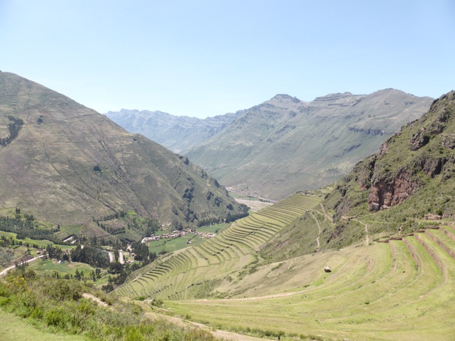 Les cultures en terrasse en dessous de Pisac 