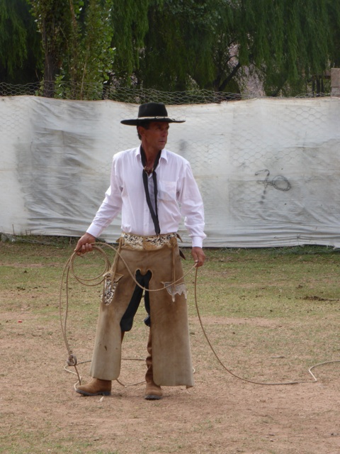 Gaucho attendant son toreau