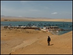 Un village de pêcheur en plein désert.