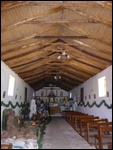 Église de Socaire avec le plafond en bois