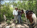 With my gaucho and my horse