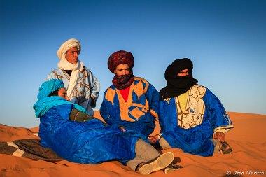 Tuaregs in Merzouga Tuaregs in Merzouga